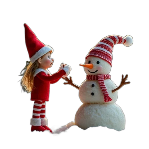 hat, 3d render, snow, image transparent PNG cut-out