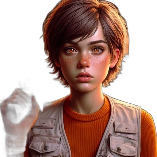 jacket, face, weapon, robot, concept art, photorealistic, comic book art, fantasy art transparent PNG cut-out
