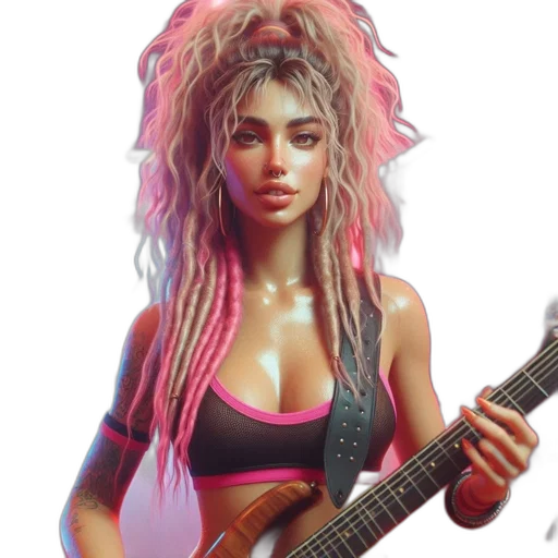 concept art, fantasy art, cyberpunk, photorealistic, neon lights, neon, pastel, futuristic transparent PNG cut-out