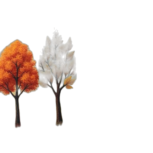 tree, crown, hair, 3d render transparent PNG cut-out