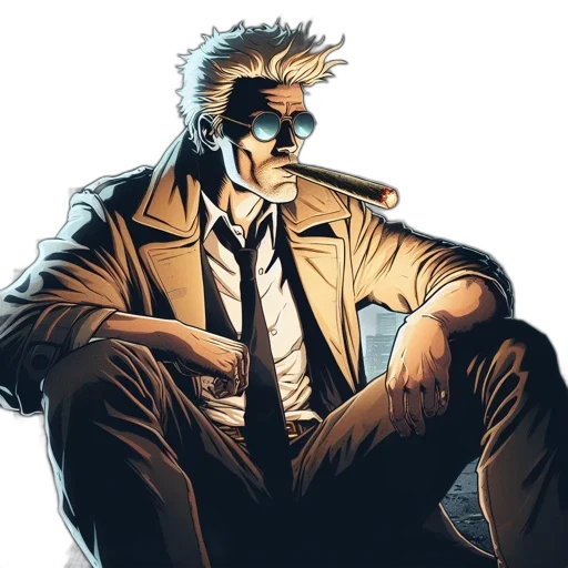 jacket, mask, comic book art, concept art, cyberpunk, cartoon, man, spiky transparent PNG cut-out