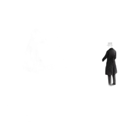 robot, staff, jacket, dress, concept art, 3d render, pixel art, photorealistic transparent PNG cut-out
