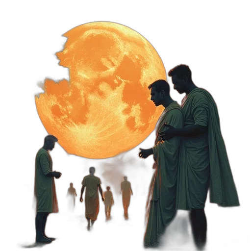 umbrella, concept art, fantasy art, watercolor, comic book art, outer space, night, fire transparent PNG cut-out