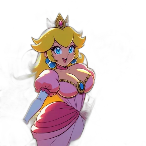 crown, dress, weapon, jewelry, concept art, pixel art, 3d render, vaporwave transparent PNG cut-out