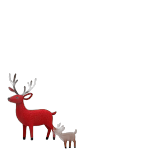 animal, creature, pixel art, concept art, 3d render, forest, snow, fog transparent PNG cut-out