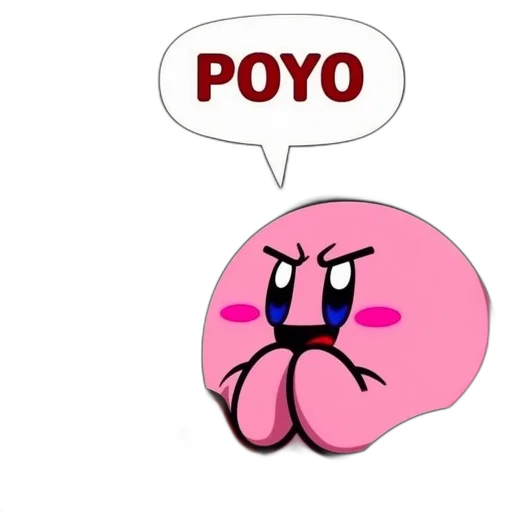 food, cartoon, concept art, pixel art, 3d render, kirby, animated, character transparent PNG cut-out