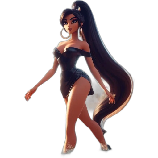 dress, concept art, 3d render, fantasy art, cartoon, animation, shows, confident transparent PNG cut-out