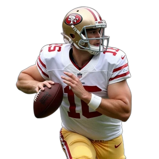 49ers, quarterback, colin, carton transparent PNG cut-out