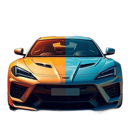 car, weapon, dragon, 3d render, photorealistic, concept art, anime, colorful transparent PNG cut-out