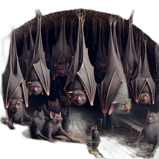 animal, umbrella, creature, mask, concept art, fantasy art, 3d render, photorealistic transparent PNG cut-out