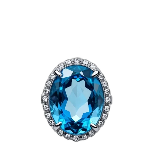 jewelry, crown, blue, gemstone, faceted, cut, set, silver transparent PNG cut-out