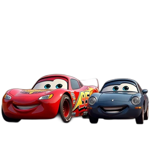 car, 3d render, concept art, photorealistic, cartoon, fire, city street, disney transparent PNG cut-out