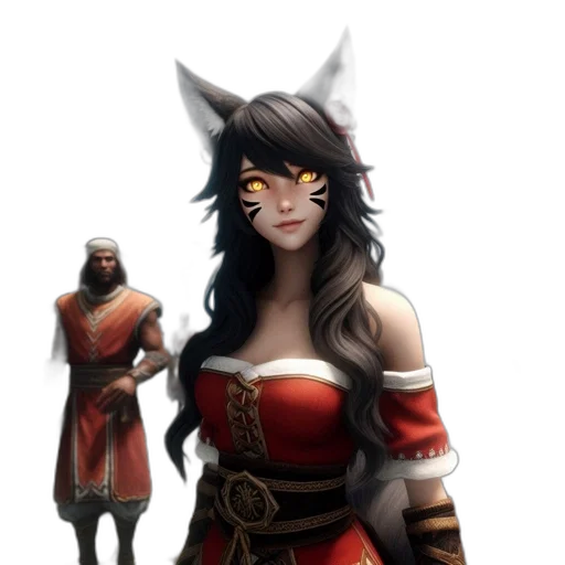 staff, mask, fantasy art, concept art, pixel art, anime, red, dark transparent PNG cut-out