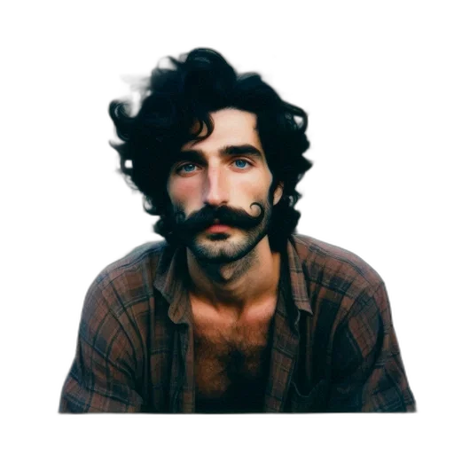 hair, face, animal, jacket, photorealistic, pixel art, concept art, oil painting transparent PNG cut-out