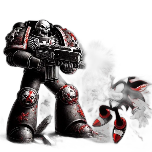 robot, weapon, concept art, fantasy art, comic book art, pixel art, inside, gothic transparent PNG cut-out