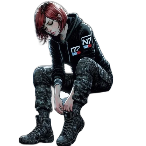 jacket, face, robot, concept art, cyberpunk, pixel art, comic book art, dark transparent PNG cut-out