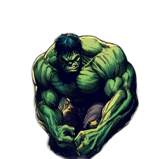comic book art, concept art, pixel art, fantasy art, green, large, green-skinned, figure transparent PNG cut-out