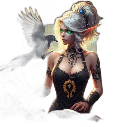 staff, fantasy art, concept art, pixel art, photorealistic, dark, golden, elf-like transparent PNG cut-out
