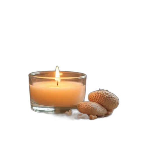 jewelry, 3d render, fire, aromatherapy, candle, glass, jar, table transparent PNG cut-out