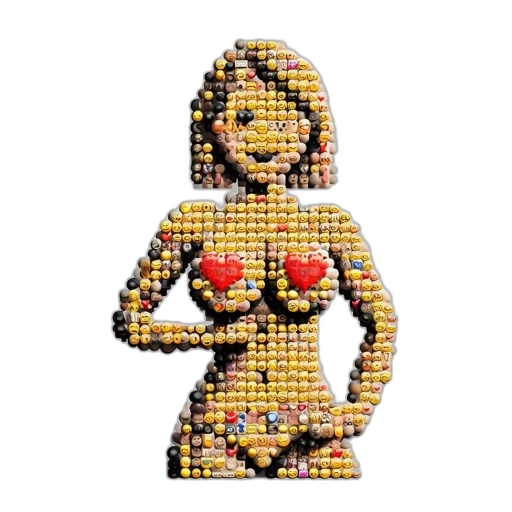 jewelry, dress, robot, food, pixel art, 3d render, comic book art, artistic transparent PNG cut-out
