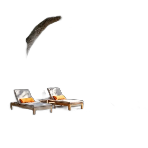 furniture, hair, umbrella, weapon, 3d render, concept art, photorealistic, beach transparent PNG cut-out