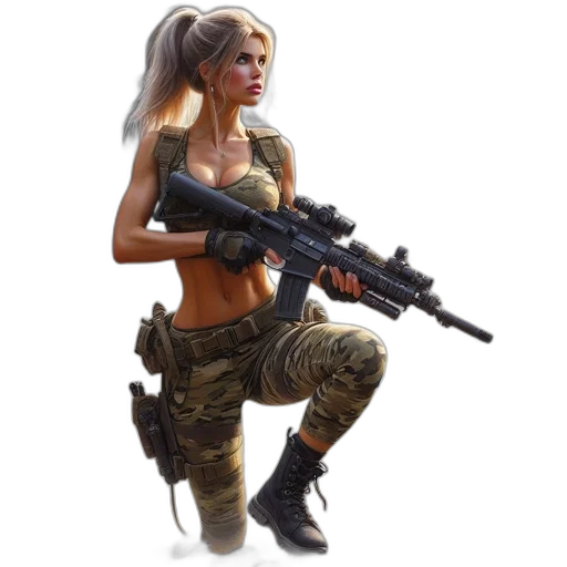 weapon, staff, concept art, 3d render, pixel art, fantasy art, blonde, woman transparent PNG cut-out