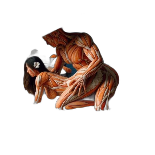 creature, furniture, hair, mask, concept art, 3d render, fantasy art, photorealistic transparent PNG cut-out