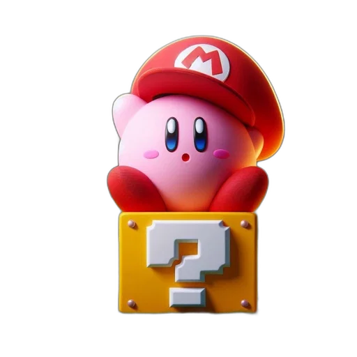 weapon, hat, animal, robot, 3d render, concept art, pixel art, kirby transparent PNG cut-out