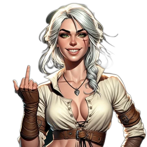 staff, fantasy art, comic book art, pixel art, concept art, digitally, illustrated, woman transparent PNG cut-out