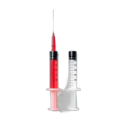 weapon, staff, umbrella, two, identical, syringes, white, red transparent PNG cut-out