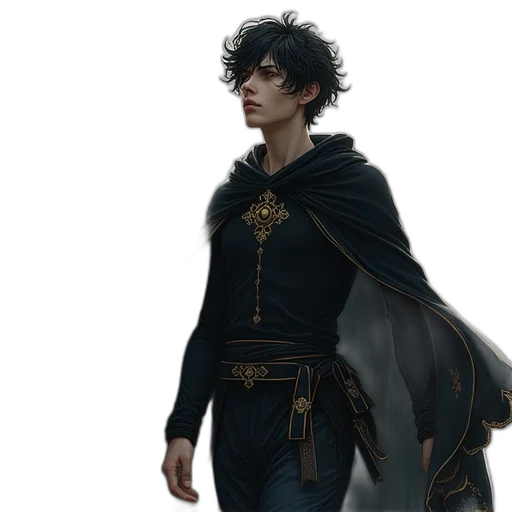 dragon, jacket, staff, sword, fantasy art, concept art, comic book art, photorealistic transparent PNG cut-out