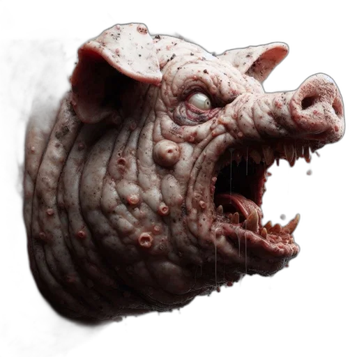 creature, mask, animal, face, concept art, 3d render, photorealistic, fantasy art transparent PNG cut-out