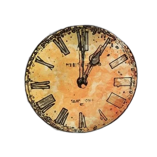 jewelry, photorealistic, vintage-style, clock, roman, numerals, surrounded, intricate transparent PNG cut-out