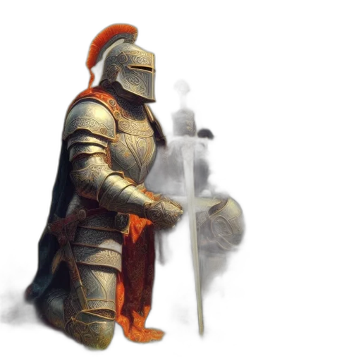 sword, weapon, robot, staff, concept art, fantasy art, 3d render, pixel art transparent PNG cut-out