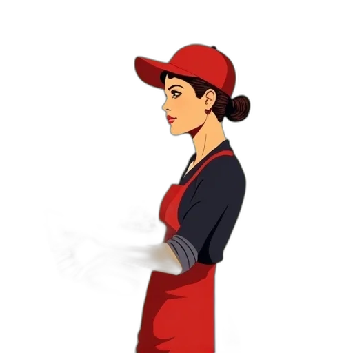 staff, hat, dress, jewelry transparent PNG cut-out