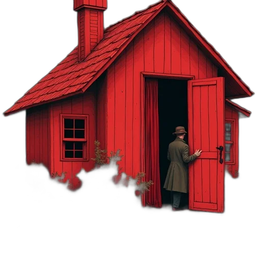 building, furniture, hat, face, concept art, 3d render, pixel art, photorealistic transparent PNG cut-out