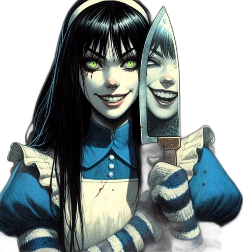 staff, comic book art, concept art, fantasy art, anime, female, character, long transparent PNG cut-out