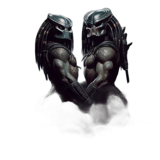 mask, creature, concept art, fantasy art, comic book art, pixel art, dark, two transparent PNG cut-out