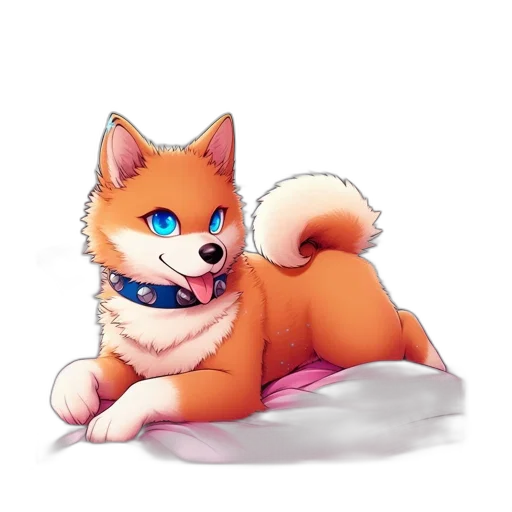animal, staff, creature, watercolor, pixel art, concept art, anime, colorful transparent PNG cut-out