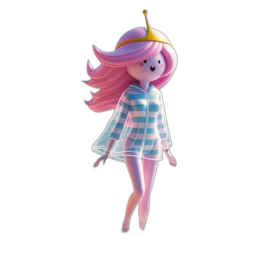 dress, staff, hat, jacket, 3d render, concept art, vaporwave, fantasy art transparent PNG cut-out
