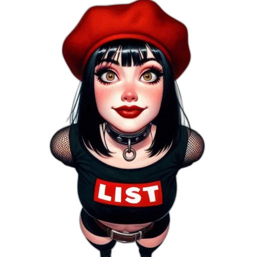 hat, dress, staff, jewelry, cartoon, concept art, comic book art, fantasy art transparent PNG cut-out