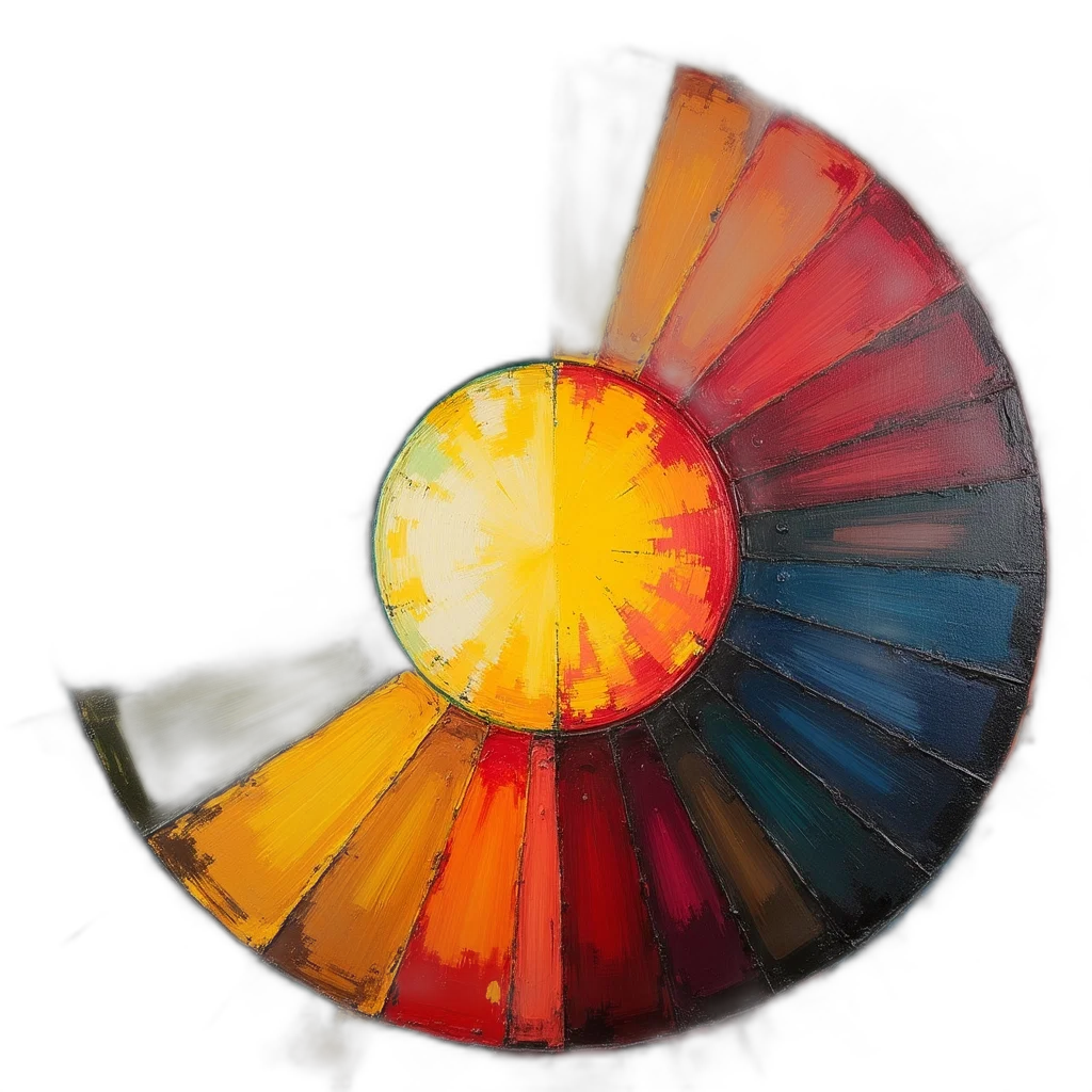 umbrella, flower, hat, bottle, 3d render, watercolor, colorful, dark transparent PNG cut-out