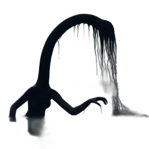 hair, creature, staff, mask, concept art, 3d render, photorealistic, fantasy art transparent PNG cut-out