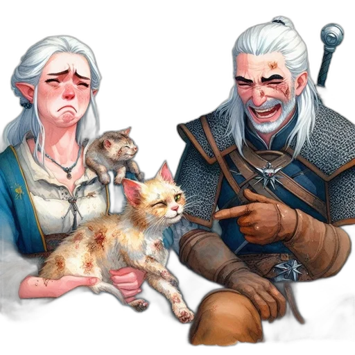 staff, fantasy art, concept art, watercolor, pixel art, fire, blue, two transparent PNG cut-out