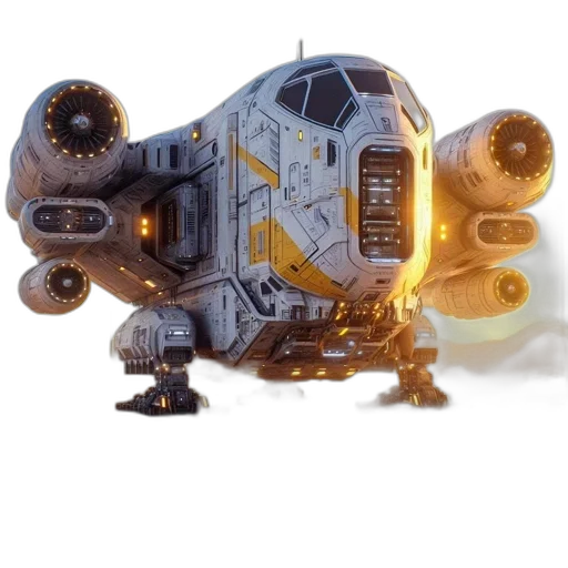robot, weapon, creature, concept art, 3d render, outer space, large, futuristic transparent PNG cut-out