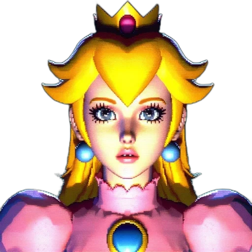 crown, face, mask, dress, vaporwave, pixel art, 3d render, concept art transparent PNG cut-out