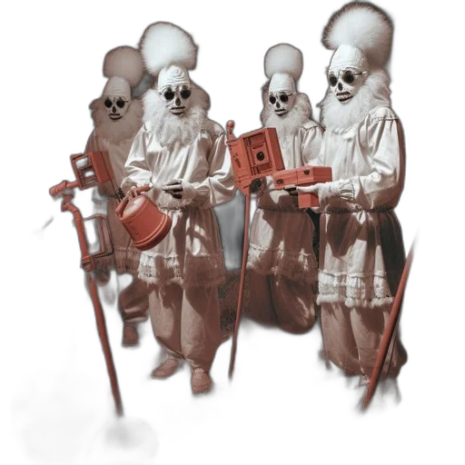 staff, mask, concept art, fantasy art, 3d render, pixel art, red, four transparent PNG cut-out