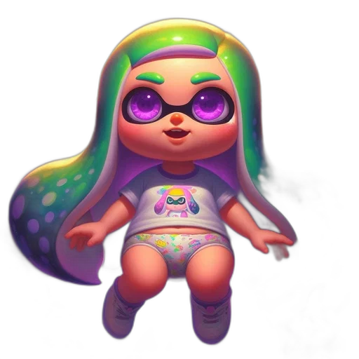 dress, creature, animal, face, concept art, vaporwave, 3d render, pixel art transparent PNG cut-out