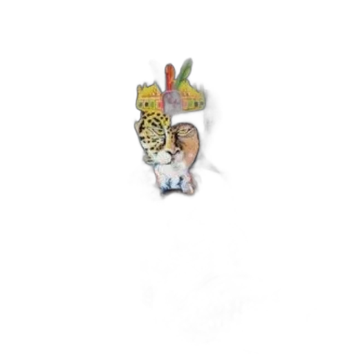 staff, jewelry, animal, creature, 3d render, pixel art, concept art, photorealistic transparent PNG cut-out