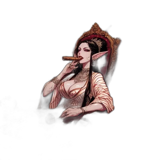 staff, jewelry, hat, dragon, fantasy art, concept art, pixel art, photorealistic transparent PNG cut-out